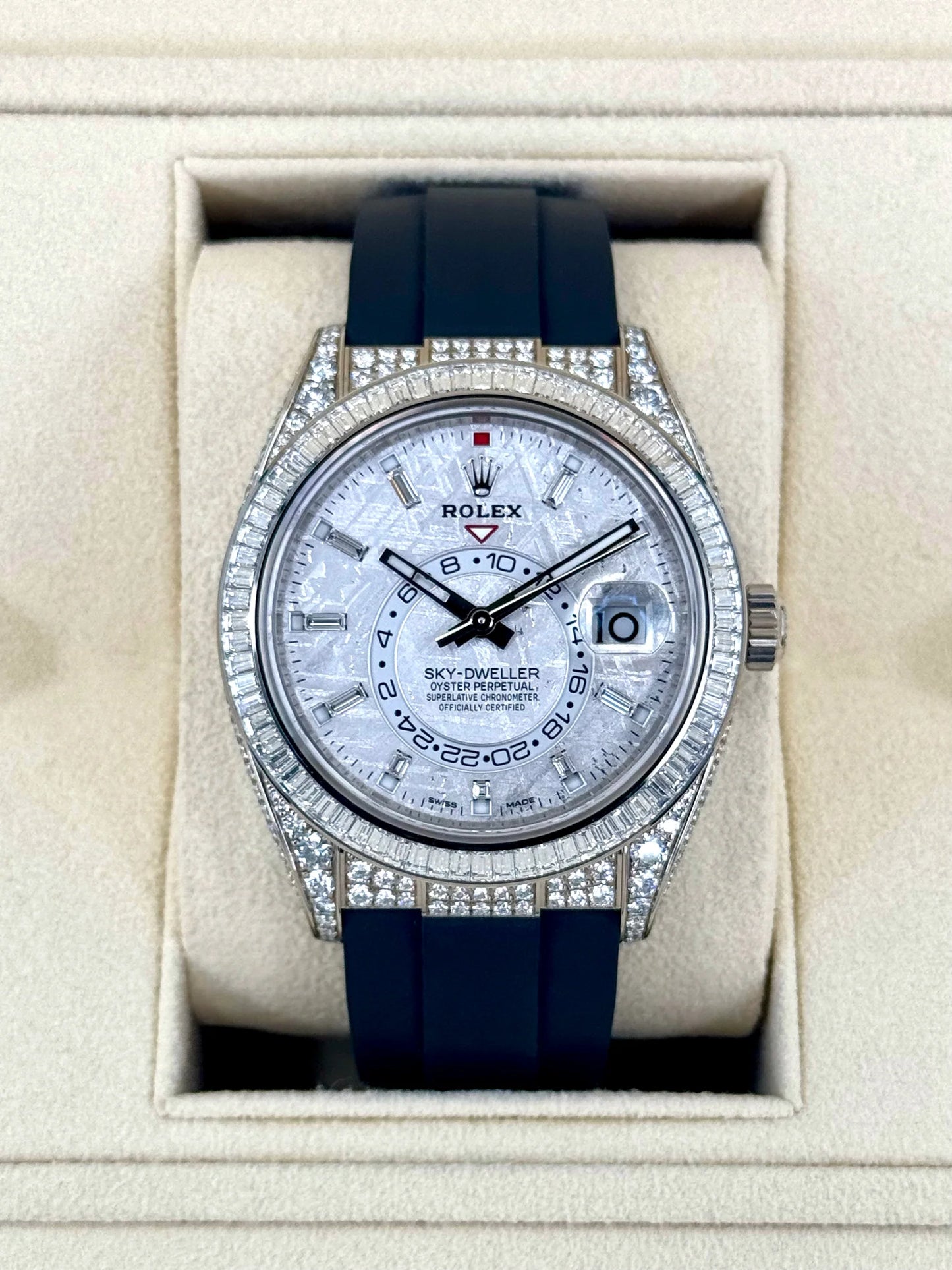 Sky-Dweller Assembled 42mm Meteorite Diamond Watch 326259TBR