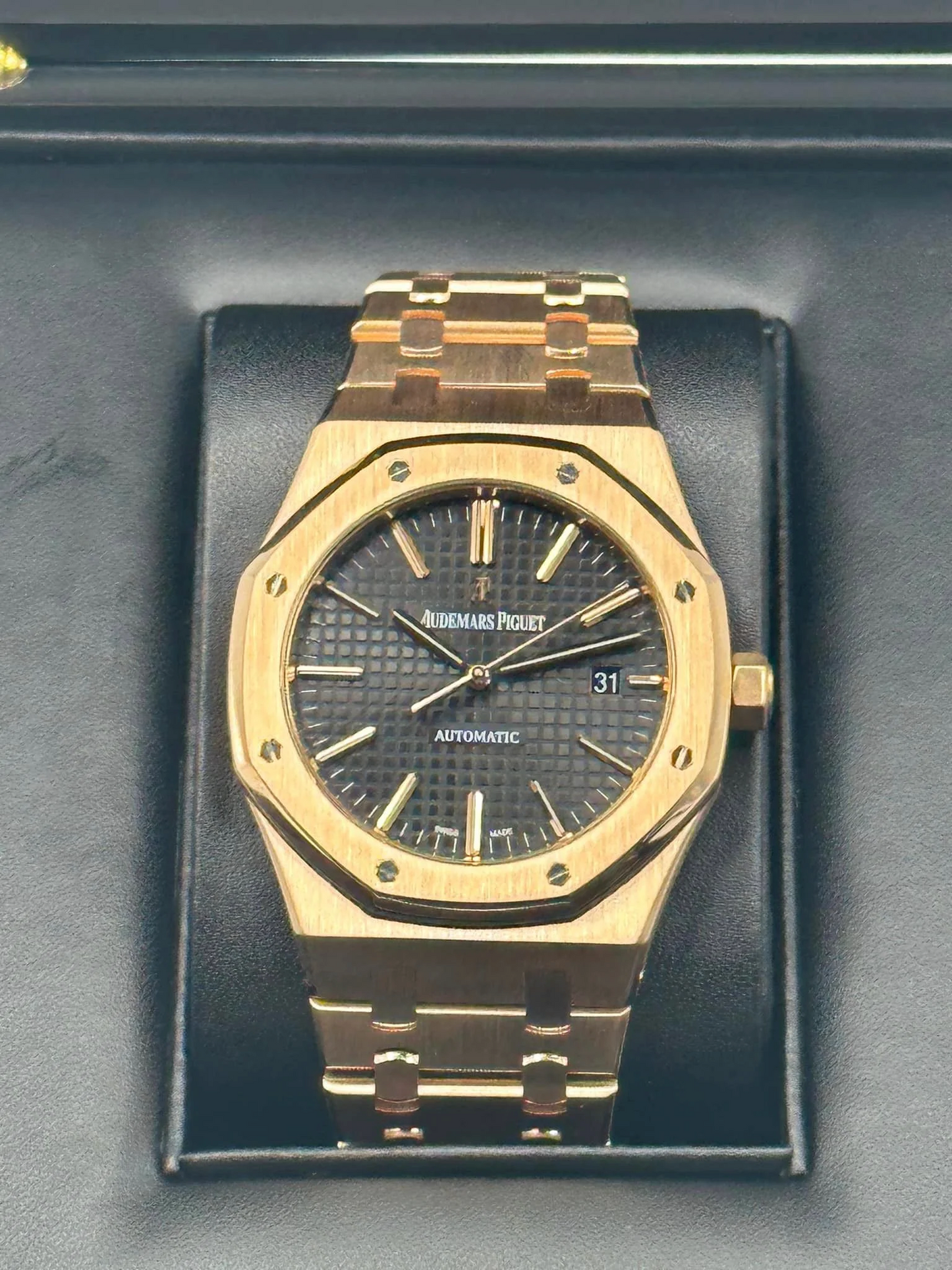 AP Assembled 90% Royal Oak 41mm 15400OR Rose Gold Black Dial