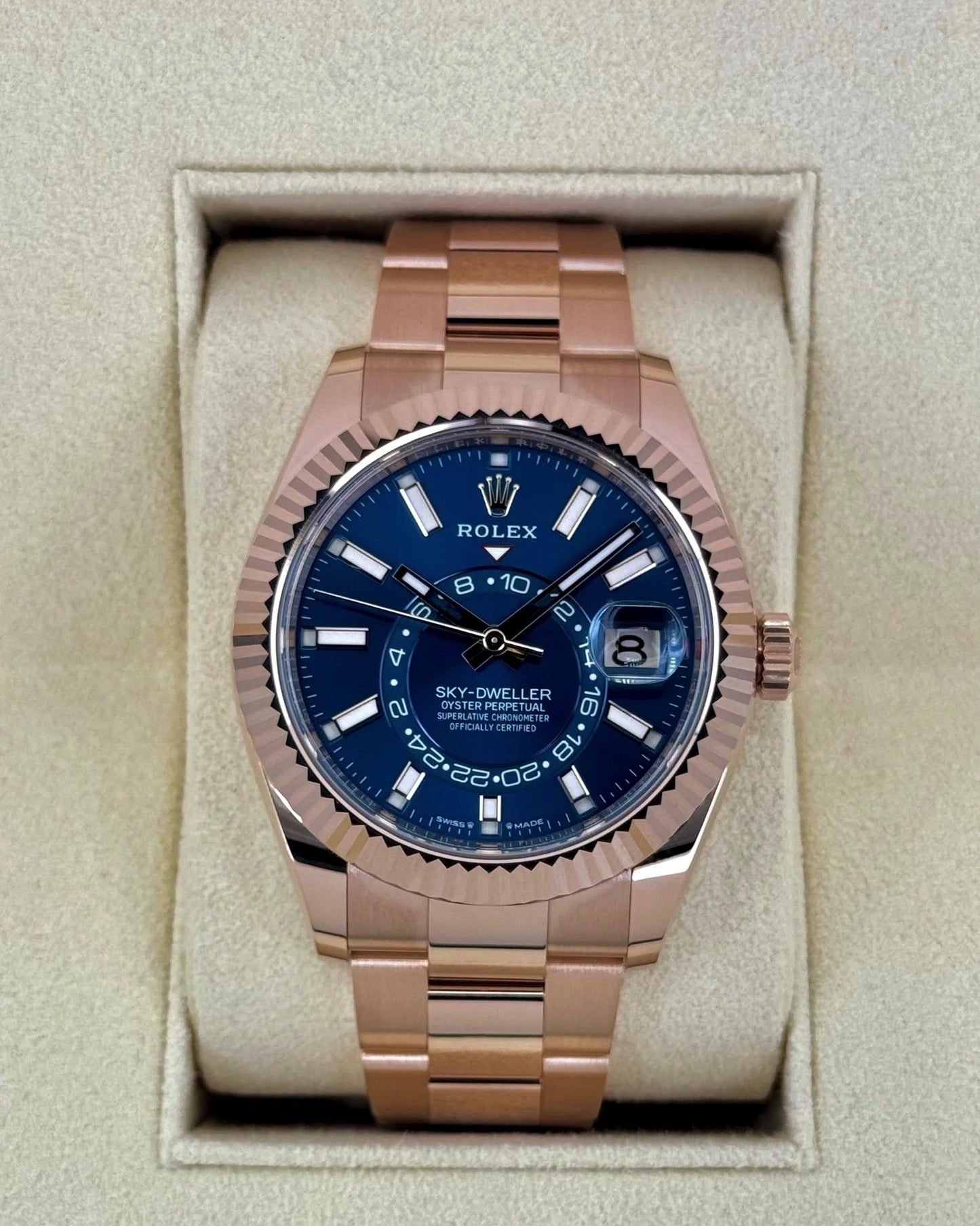 Sky-Dweller Assembled 42mm 336935 Rose Gold Blue Dial