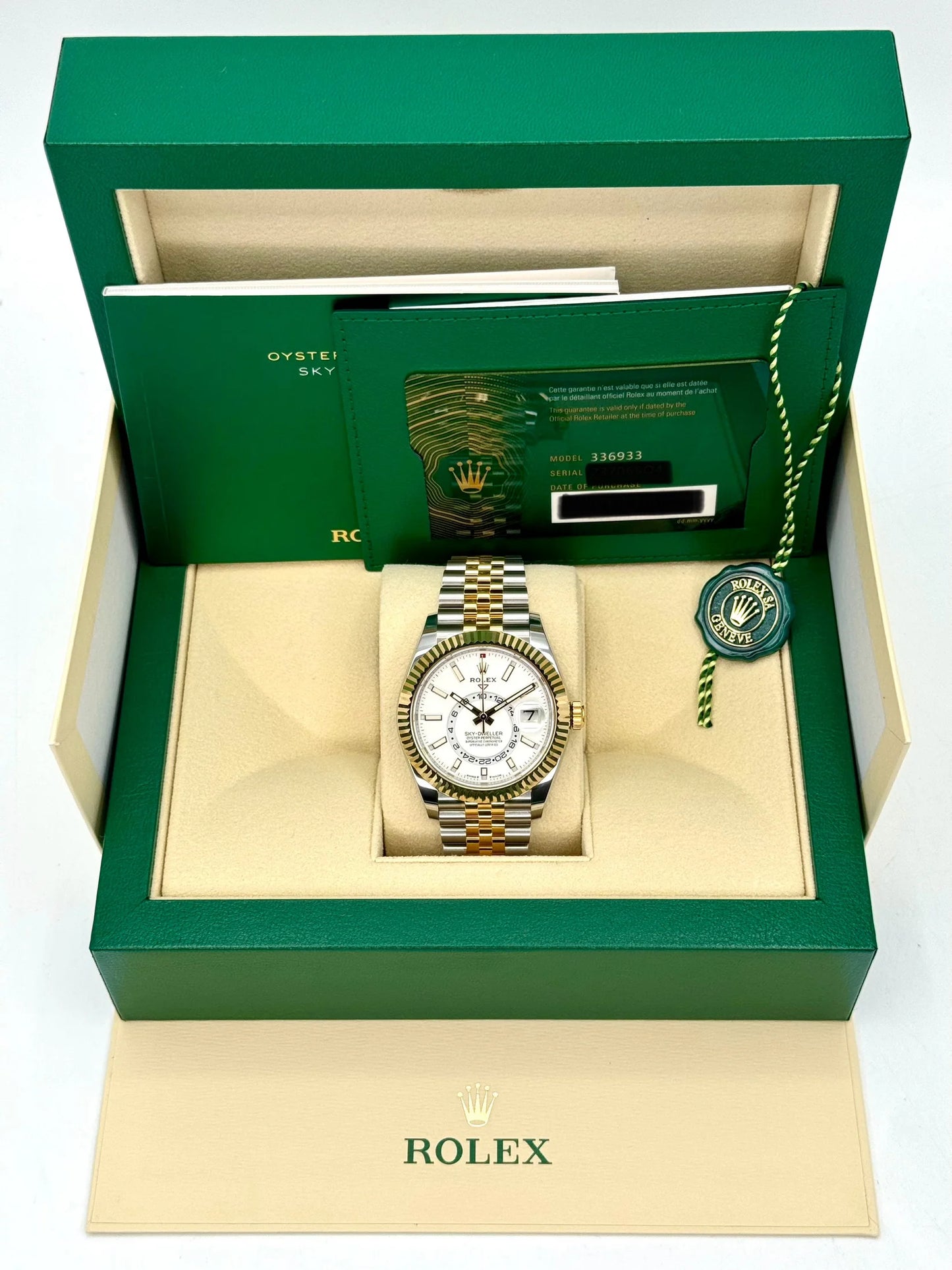 Sky-Dweller Assembled 42mm 336933 Jubilee White Dial