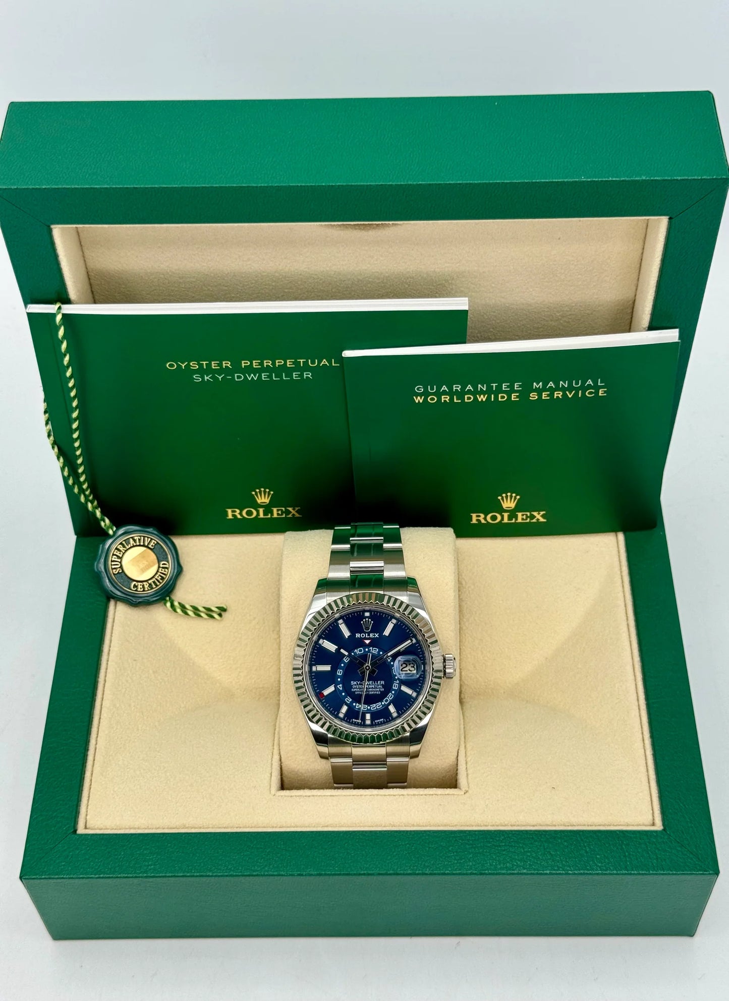 Sky-Dweller Assembled 42mm 326934 Stainless Steel Oyster Blue Dial