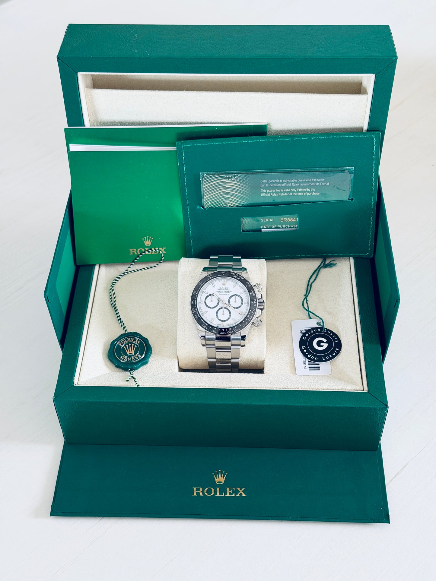 Daytona Zusammengebaut (100) 40mm 126500LN Edelstahl Panda Zifferblatt