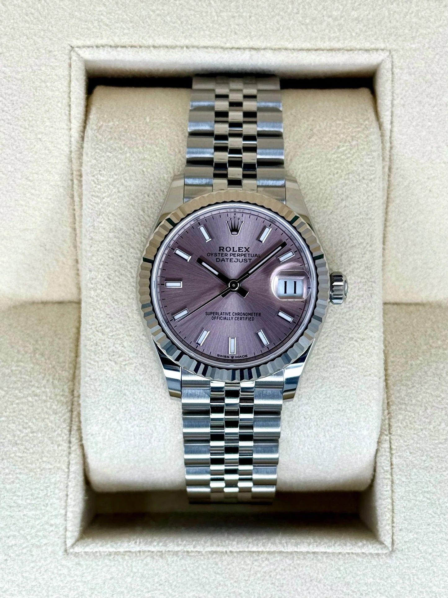 Datejust Assembled (80) NEW 2024 Lady Datejust 31mm 278274 Stainless Steel Jubilee Pink Dial
