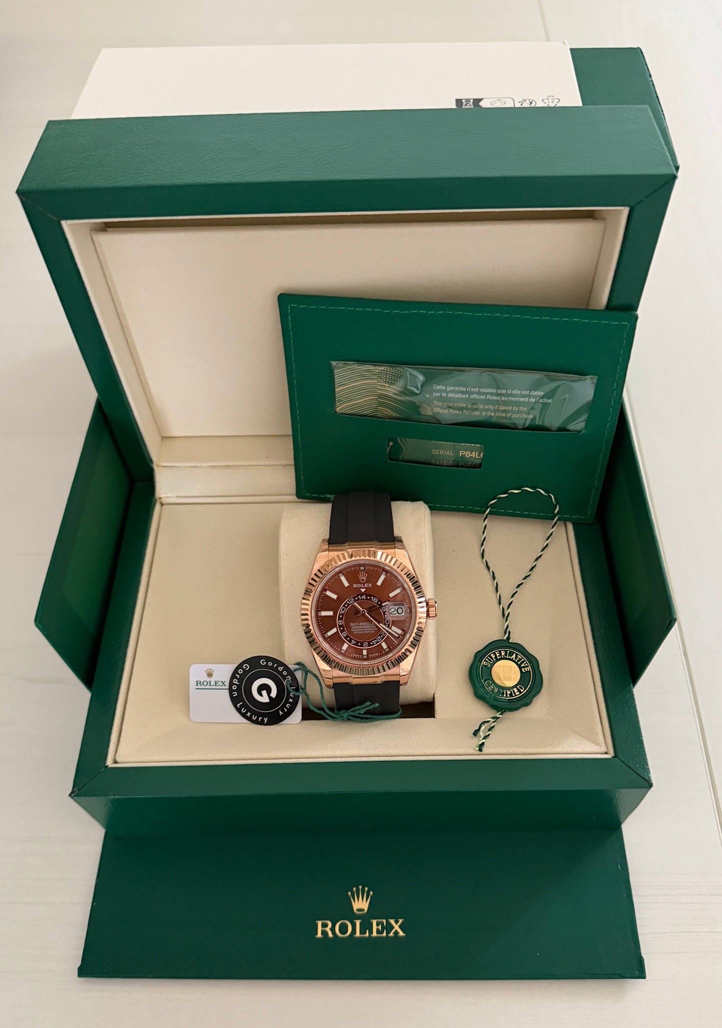 Sky-Dweller Assemblé 42mm 326235 Or Rose Oysterflex Cadran Chocolat