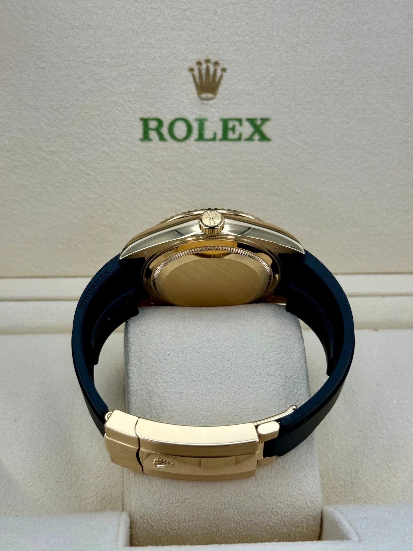 Sky-Dweller Assembled 42mm 336238 Yellow Gold Oysterflex Champagne Dial