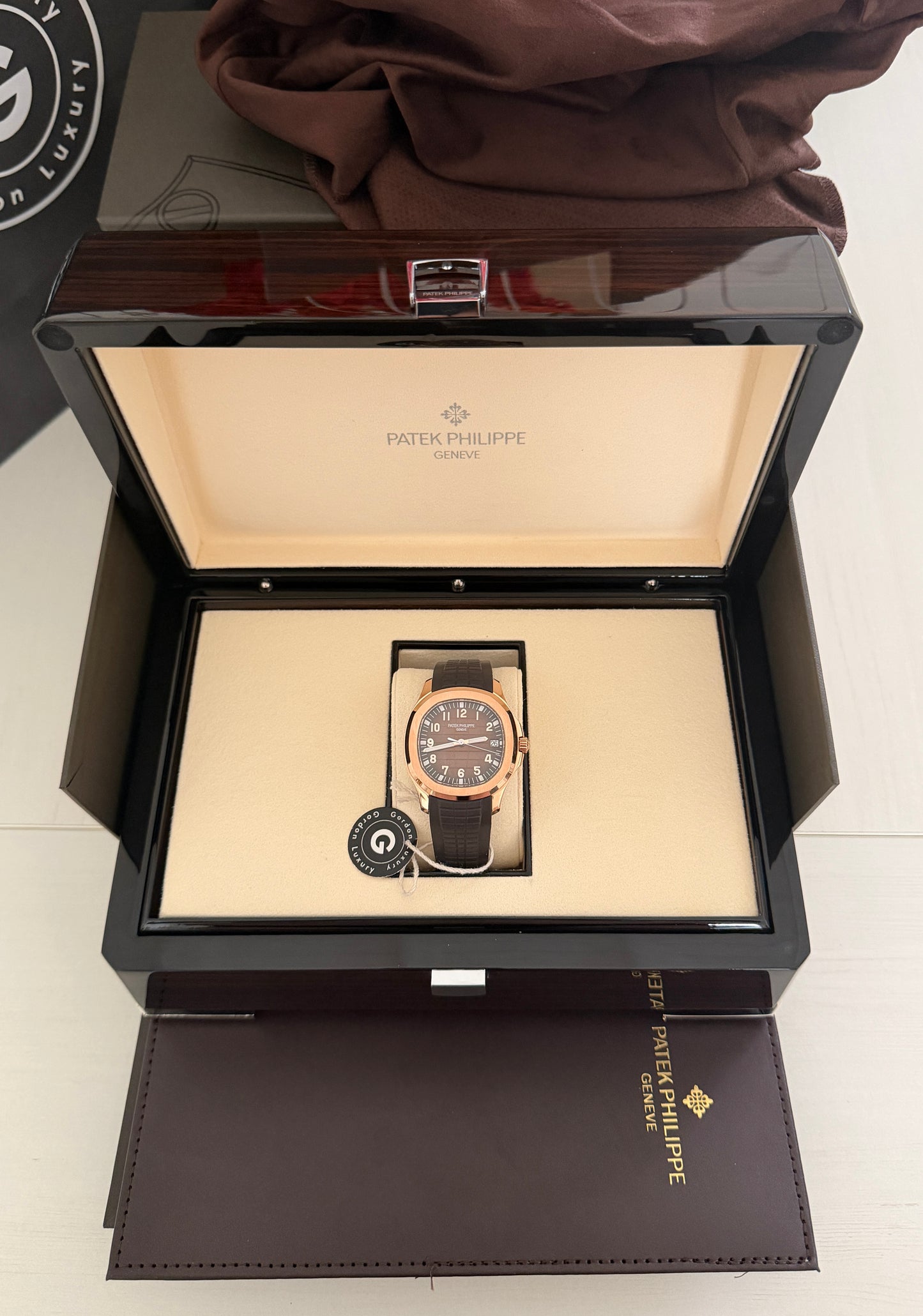 PP Assembled 90% Aquanaut 5167R 40mm rose Gold Brown Dial