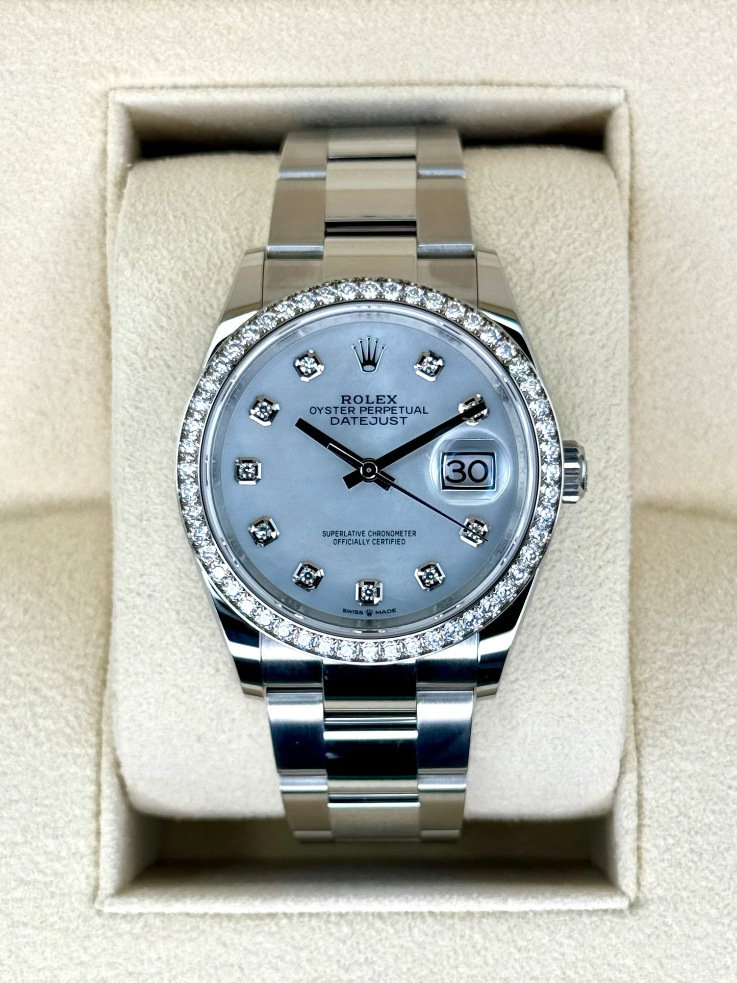 Datejust Assembled (80) NEW 2024 Lady 36mm 126284RBR MOP Diamond Dial