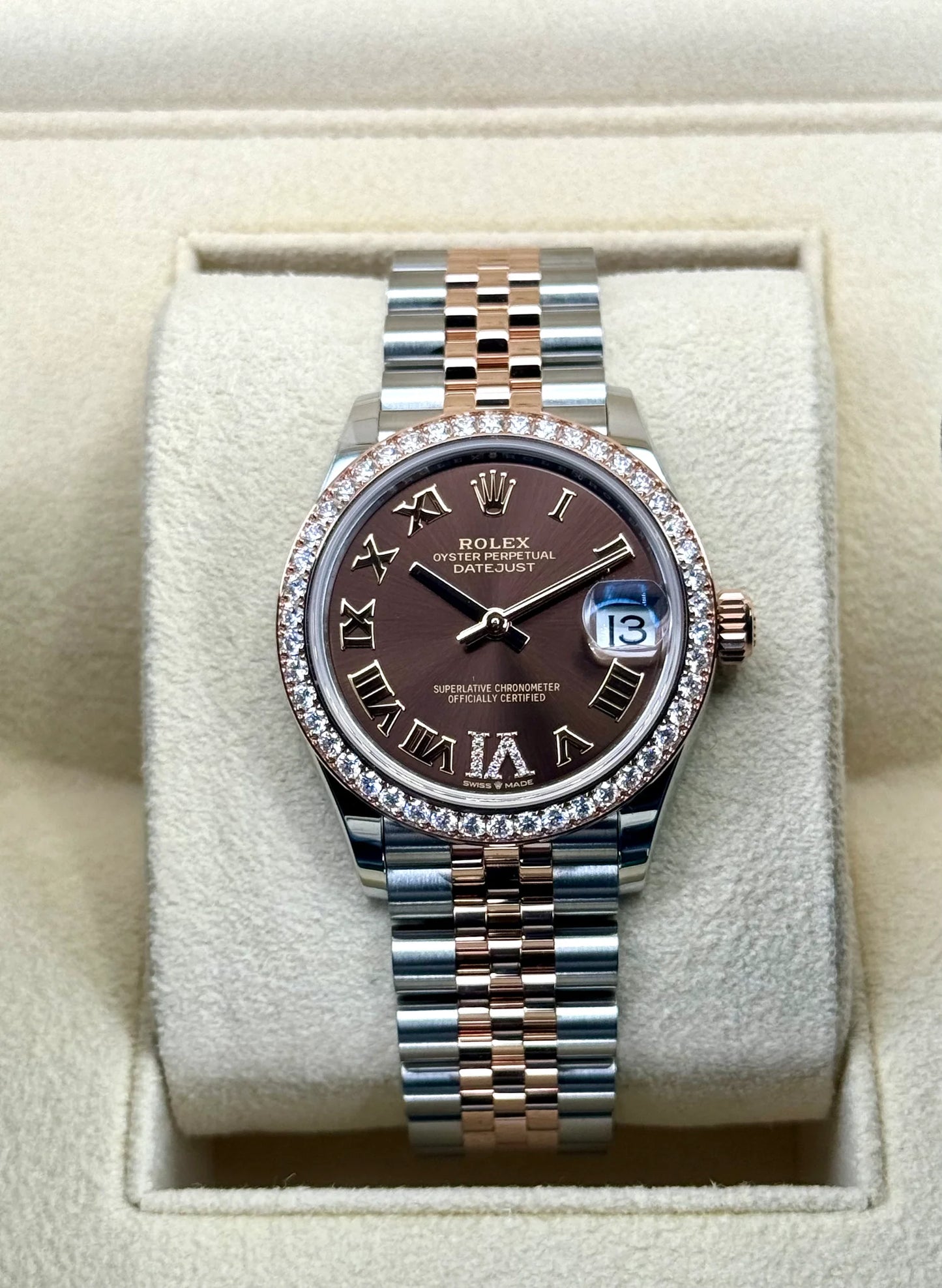 Datejust Assembled (80) 2023 Lady-Datejust 31mm 278381RBR Two-Tone Chocolate Dial