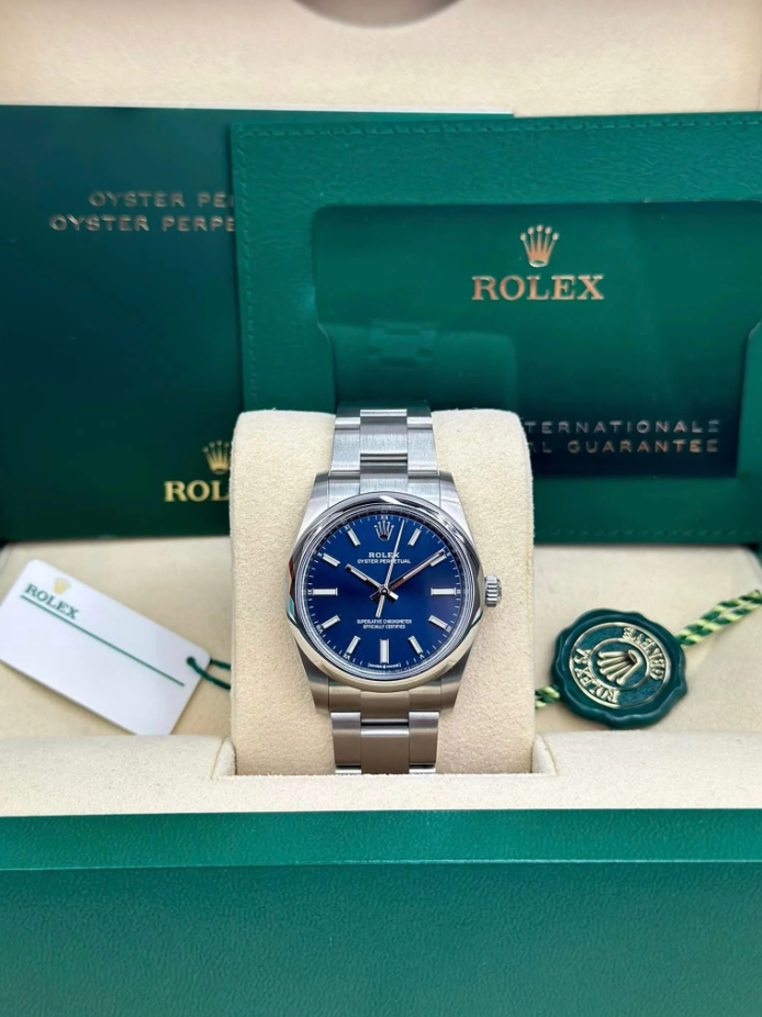 Oyster Perpetual Assembled (100) 41mm 124300 Blue Dial