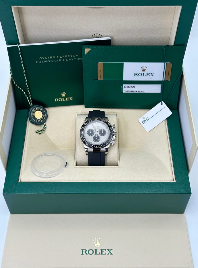 Daytona Assembled (100) 40mm 116519LN White Gold Oysterflex Grey Ghost Dial