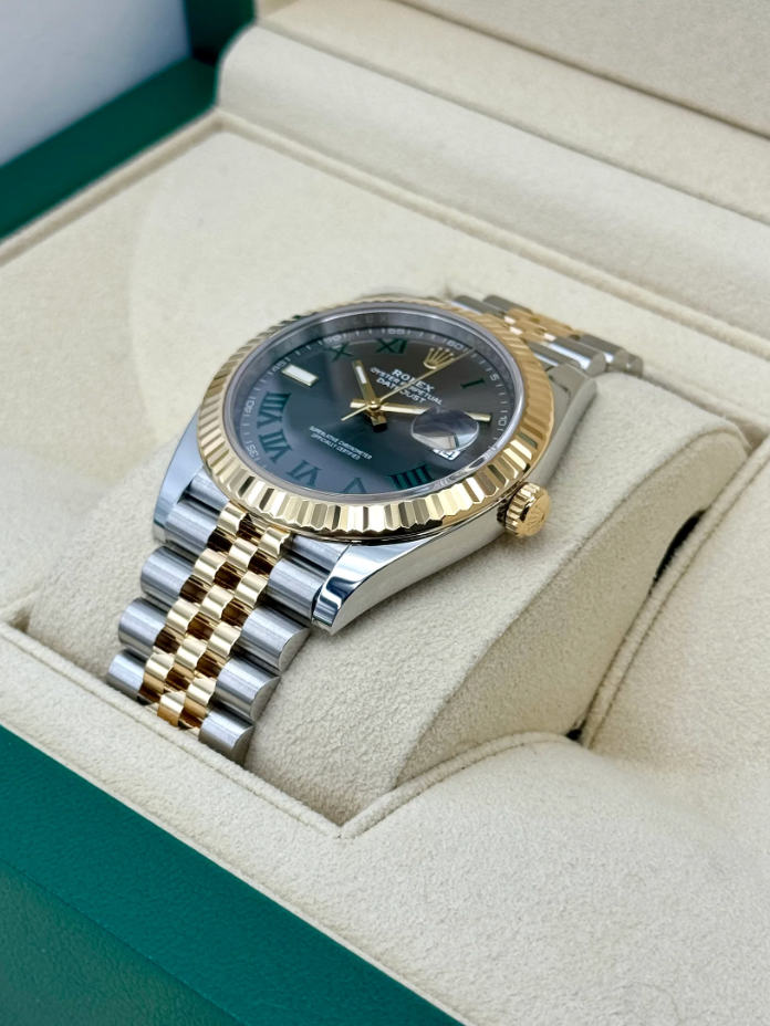 Datejust Assembled (100) NEW 2024 41mm 126333 Two-Tone Jubilee Wimbledon Dial