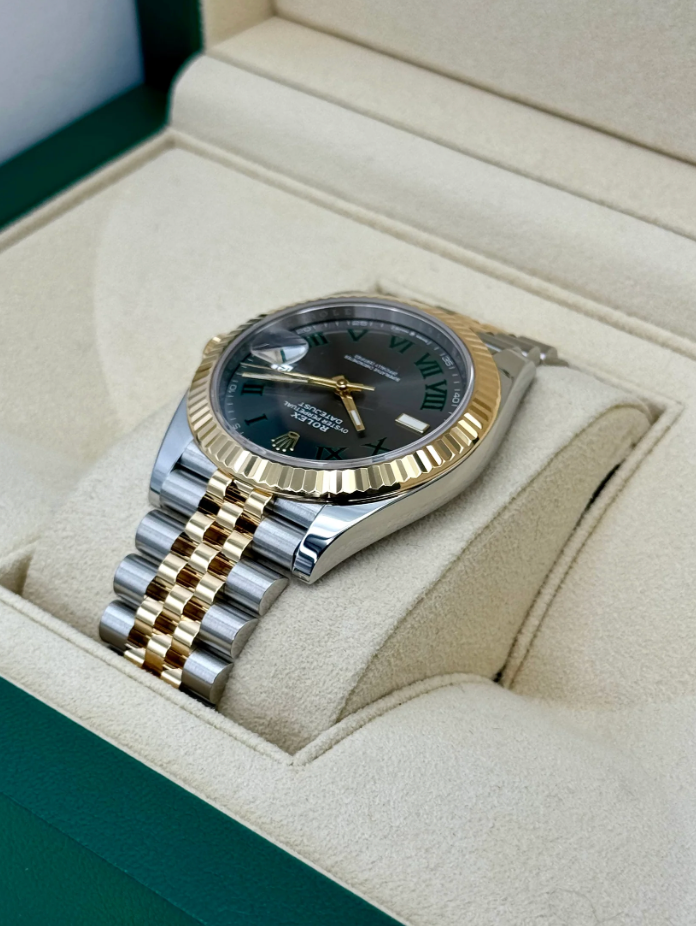 Datejust Assembled (100) NEW 2024 41mm 126333 Two-Tone Jubilee Wimbledon Dial