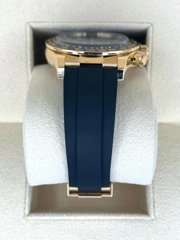 NEW 2024 Daytona Assembled 40mm 126518LN Yellow Gold-plated Oysterflex Black Dial