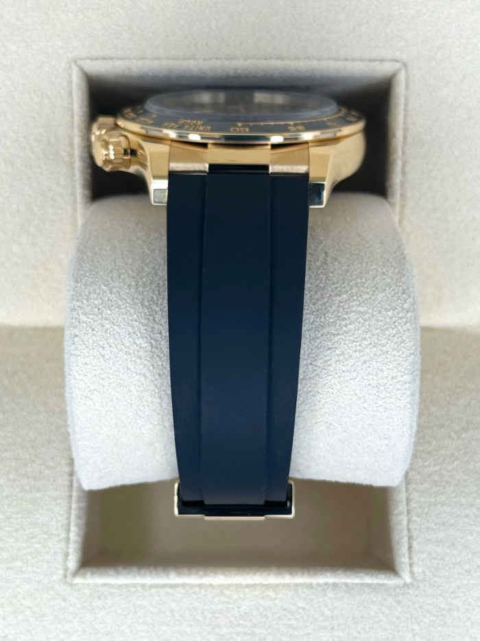 NEW 2024 Daytona Assembled 40mm 126518LN Yellow Gold-plated Oysterflex Black Dial