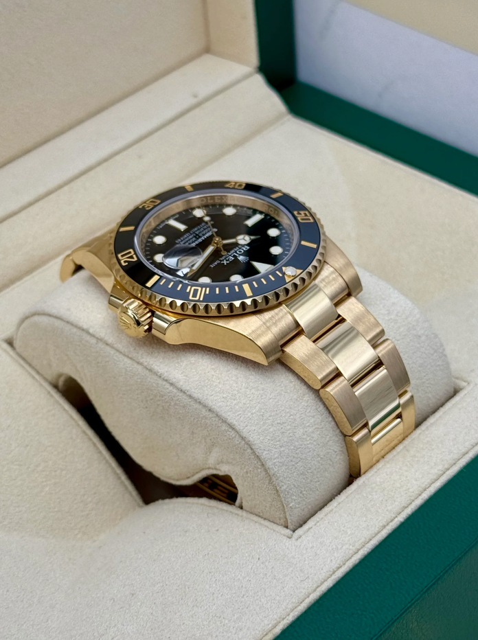 2020 Submariner (100) 40mm 116618LN 18K Yellow Gold-plated steel Black Dial