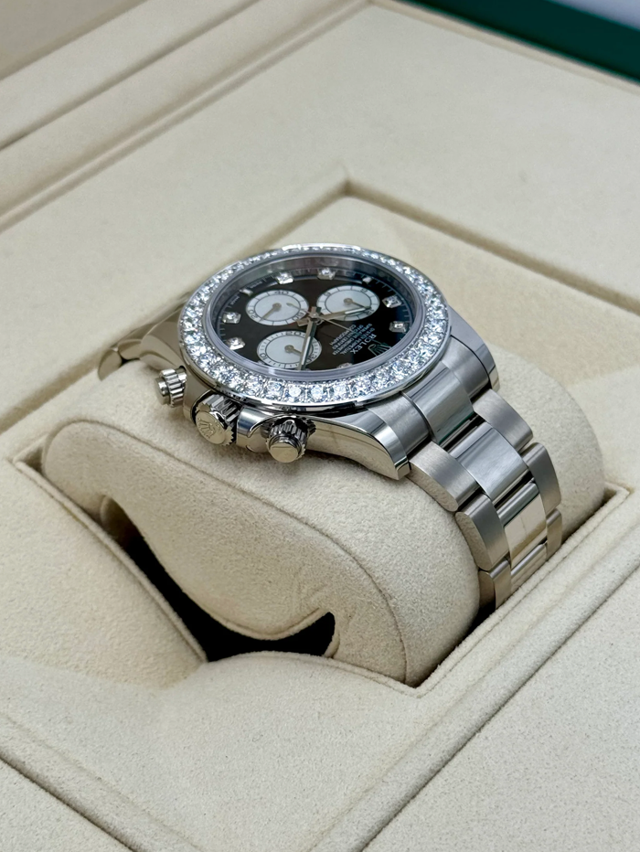 NEW 2024 Daytona Assembled (100) 40mm 126579RBR Mother of Pearl Diamond Dial Gold-plated steel Dial