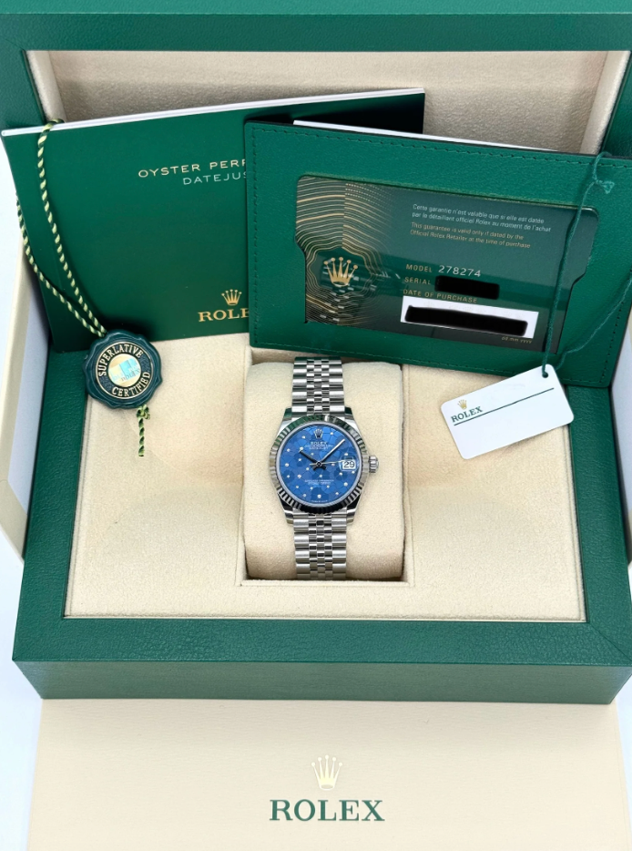Datejust Assembled (80) NEW 2024 Lady Datejust 31mm 278274 Stainless Steel Jubilee Floral Dial