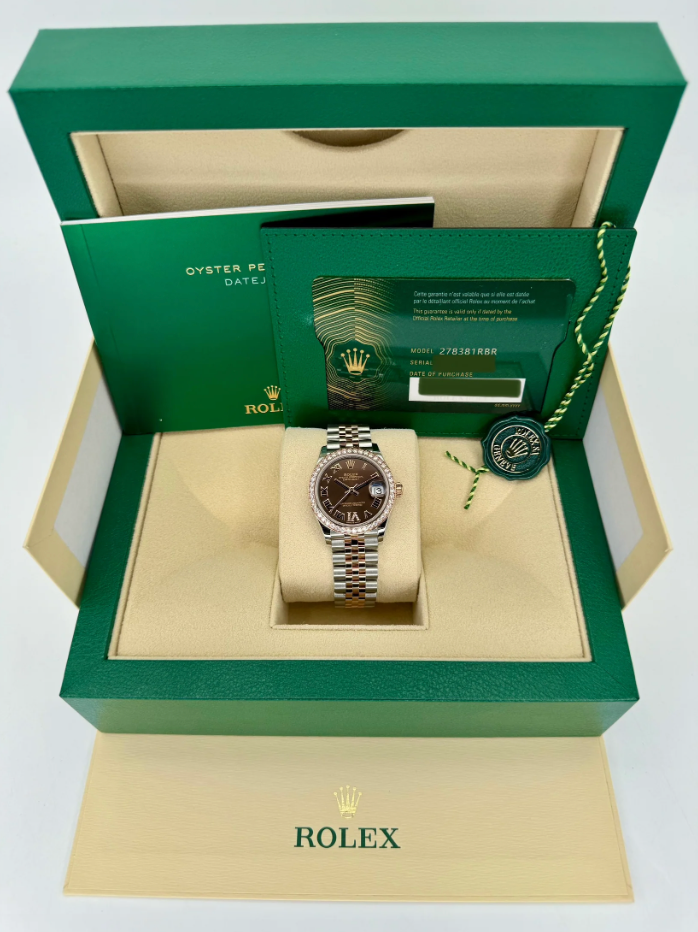 Datejust Assembled (80) 2023 Lady-Datejust 31mm 278381RBR Two-Tone Chocolate Dial