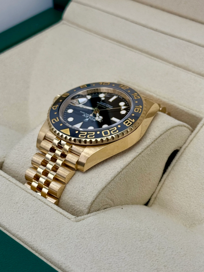 GMT-Master II Assembled (100) 40mm 126718GRNR Yellow Gold-plated steel Jubilee Black Dial