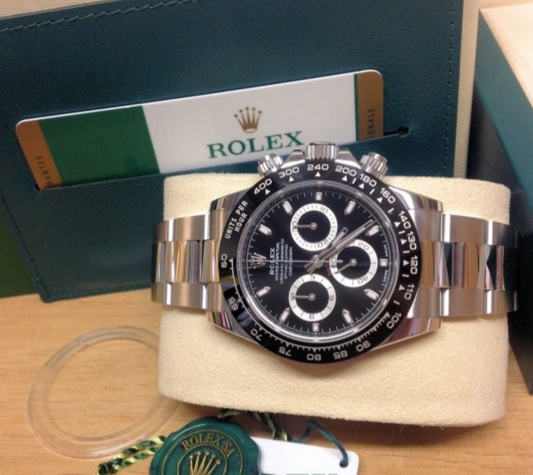 Daytona Assembled 80% 116500LN Black Dial Ceramic Bezel