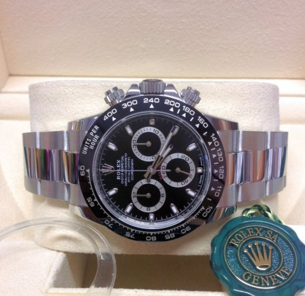 Daytona Assembled 80% 116500LN Black Dial Ceramic Bezel