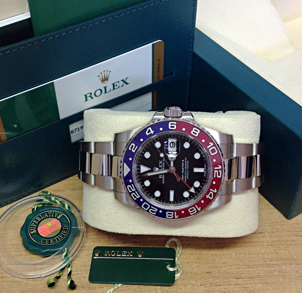 Gmt master II Pepsi Assembled 80% 126719BLRO Oyster