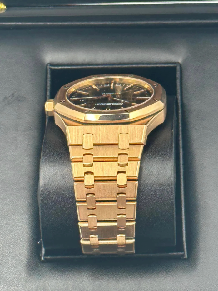 AP Assembled 90% Royal Oak 41mm 15400OR Rose Gold Black Dial