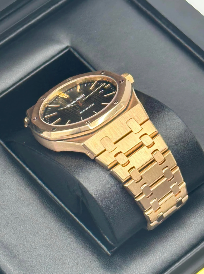 AP Assembled 90% Royal Oak 41mm 15400OR Rose Gold Black Dial