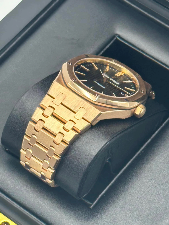 AP Assembled 90% Royal Oak 41mm 15400OR Rose Gold Black Dial