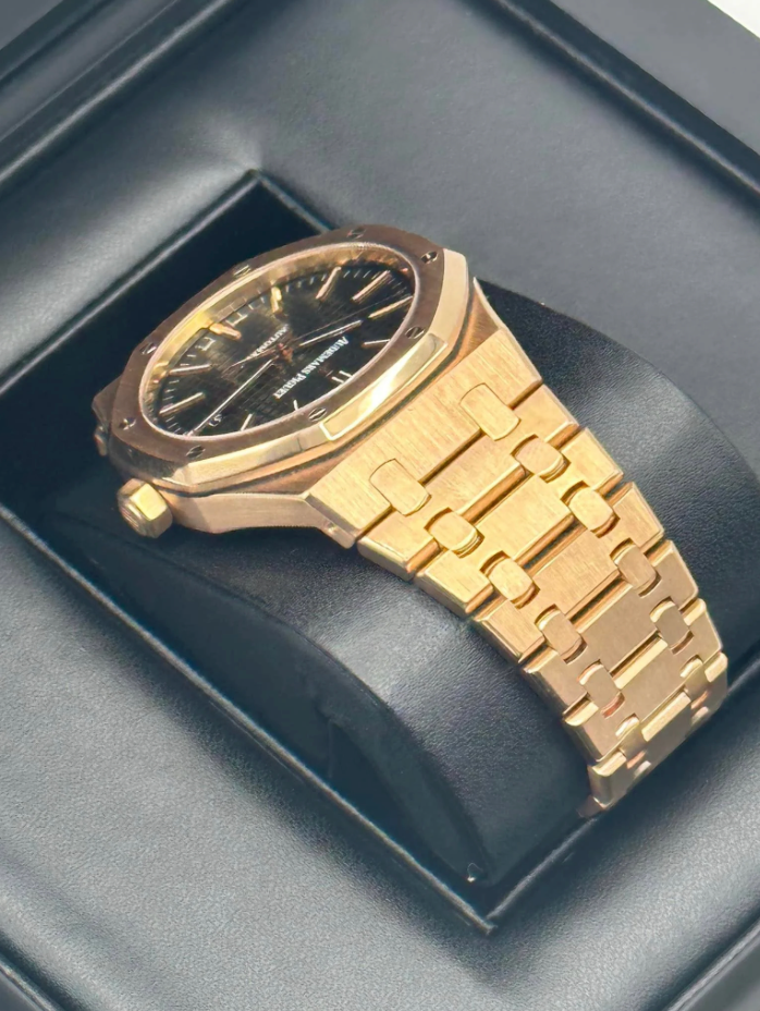 AP Assembled 90% Royal Oak 41mm 15400OR Rose Gold Black Dial