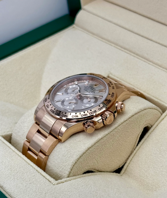 Daytona Assembled (100) 40mm 116505 Rose Gold Sundust Diamond Baguette Dial