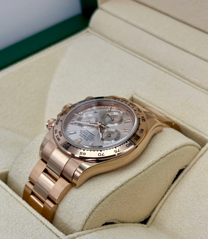 Daytona Assembled (100) 40mm 116505 Rose Gold Sundust Diamond Baguette Dial