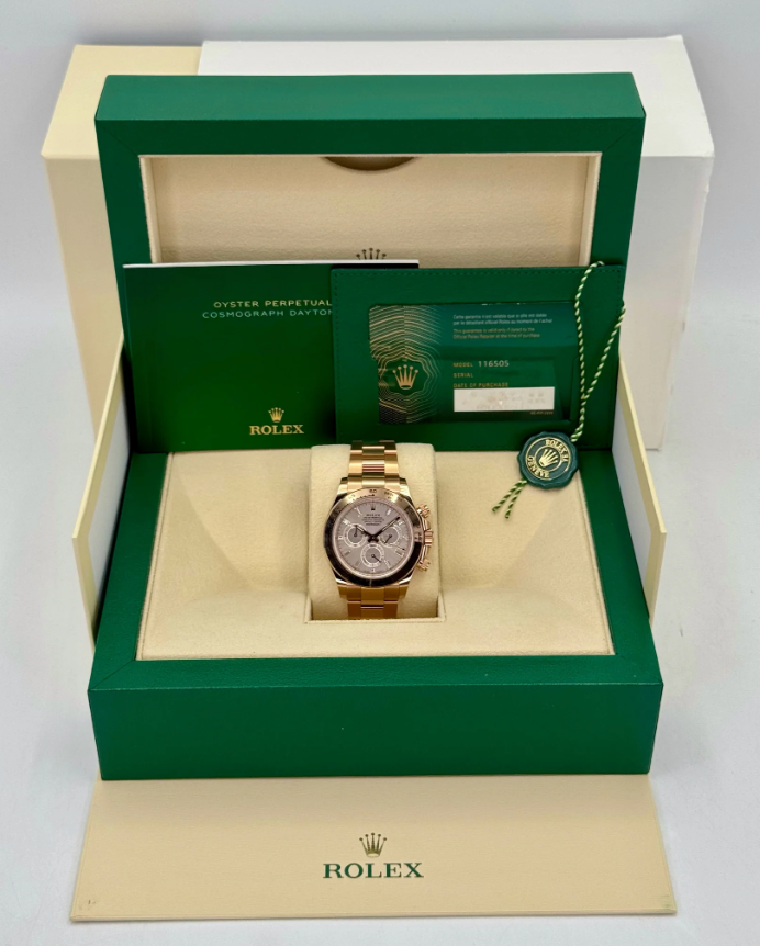 Daytona Assembled (100) 40mm 116505 Rose Gold Sundust Diamond Baguette Dial