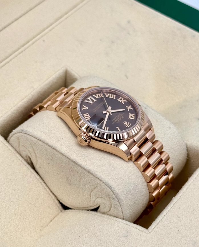 Datejust Assembled (80%) Lady-Datejust 31mm 278275 Rose Gold Chocolate Dial