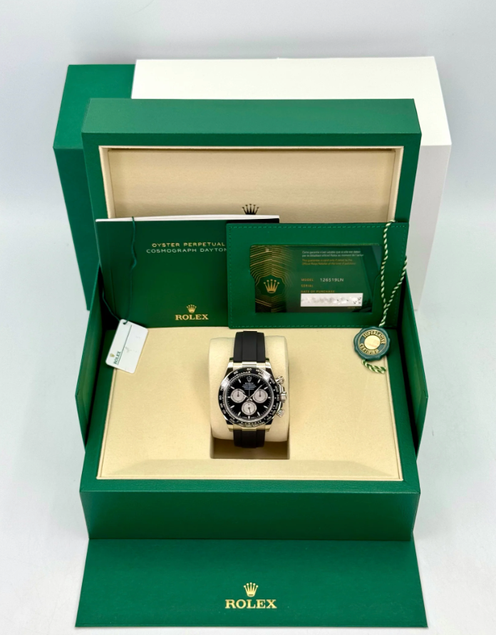 Daytona Assembled "Baby Le Mans" 40mm 126519LN White Gold Plated Black Dial