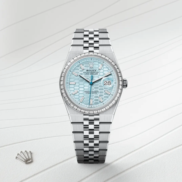 Land-Dweller 90% 36 mm steel and Diamond Moissanite