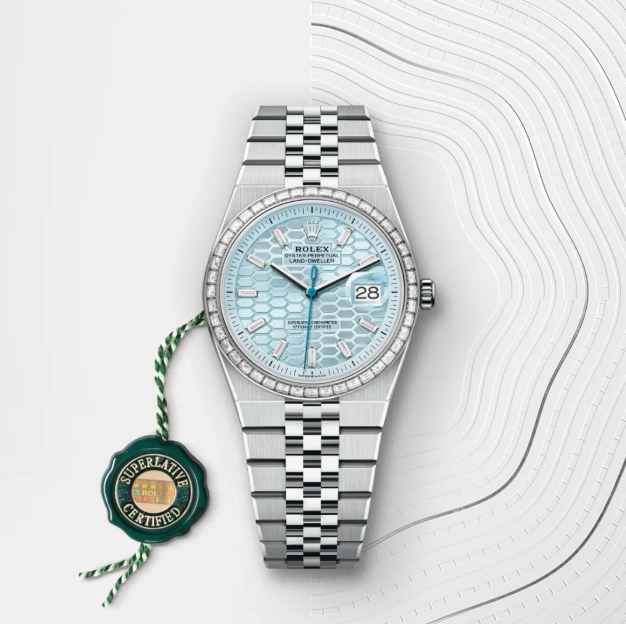 Land-Dweller 90% 36 mm steel and Diamond Moissanite