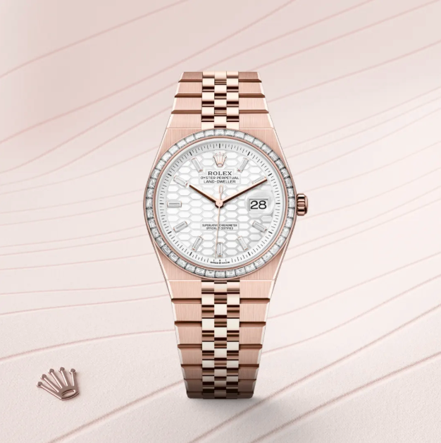 NEW 2025 Land-Dweller 90% 36 mm gold-plated Diamond Moissanite