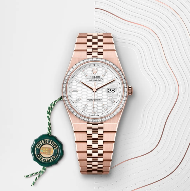 NEW 2025 Land-Dweller 90% 36 mm gold-plated Diamond Moissanite
