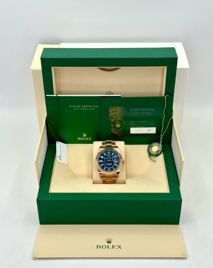 Sky-Dweller Assembled 42mm 336935 Rose Gold Blue Dial