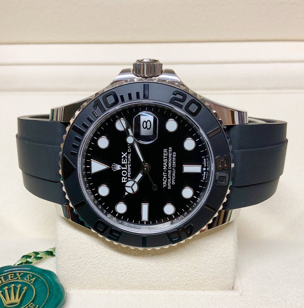 Yacht-Master Assembled 80%42 ref. 226659 White Gold oysterflex