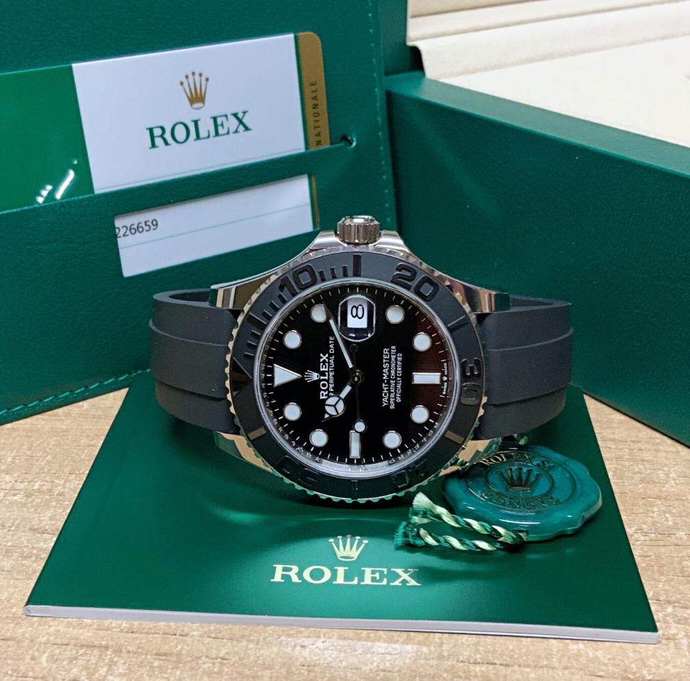 Yacht-Master Assembled 80%42 ref. 226659 White Gold oysterflex