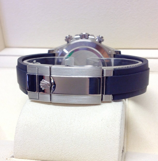 Daytona Assembled 80% oysterflex 116519LN white gold plated rhodium dial