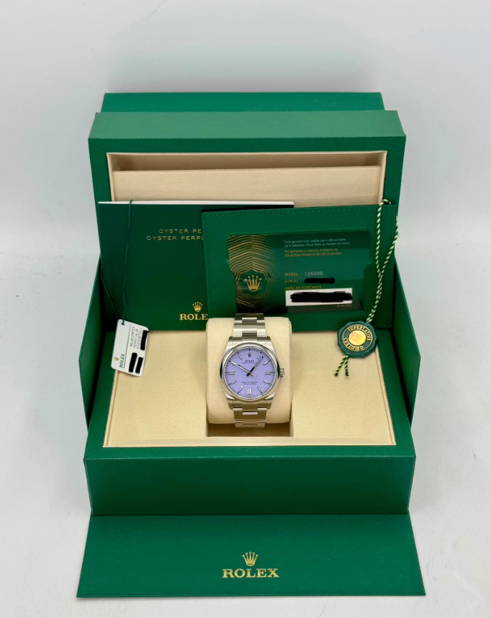 NEW 2025 Oyster Perpetual Assembled (100) 41 mm 126000 Lavender Dial