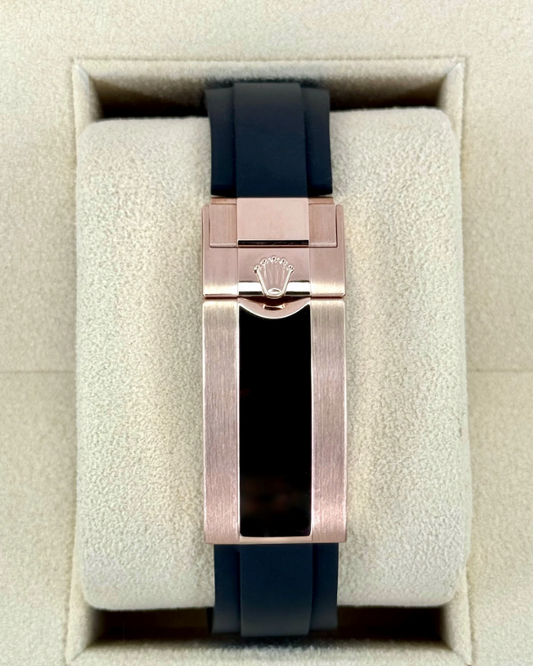 New 2025 Yacht-Master Assembled 100% 40mm 126655 Rose Gold-Plated Diamond Paved Dial