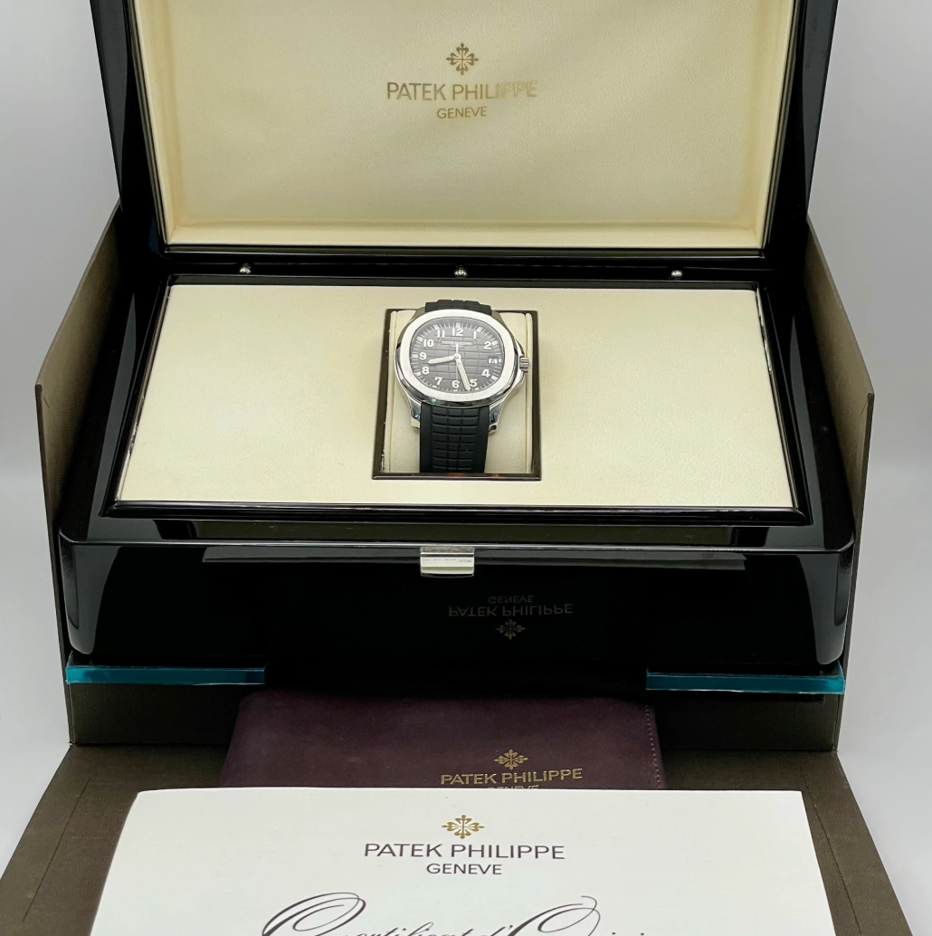 PP Assembled 90% Aquanaut 5168G 42.2mm White Gold Black Dial