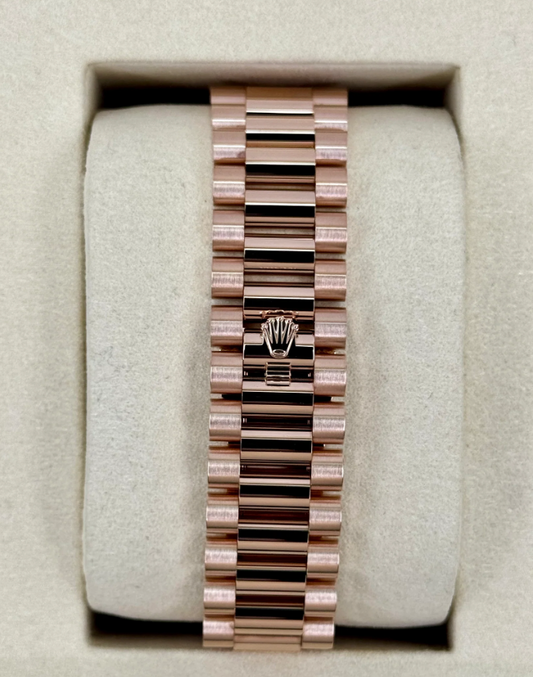 Day-Date Assembled New 2025 40mm 228345RBR Rose Gold Slate Ombre Dial