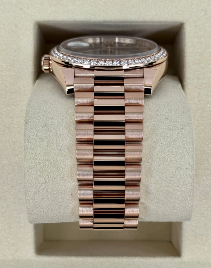 Day-Date Assembled New 2025 40mm 228345RBR Rose Gold Slate Ombre Dial