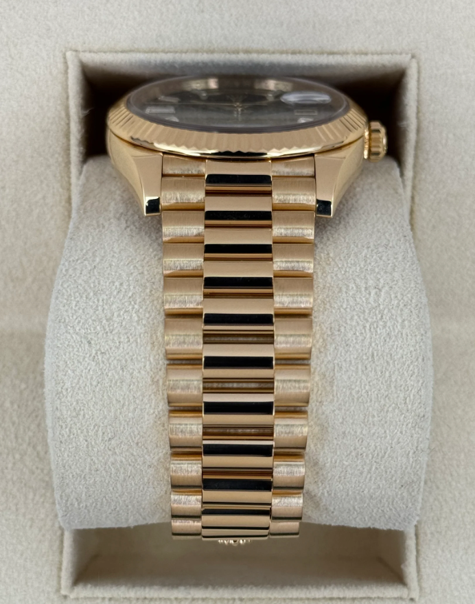 Day-Date Assembled 40mm 228238 Yellow Gold Black Onyx Diamond Dial