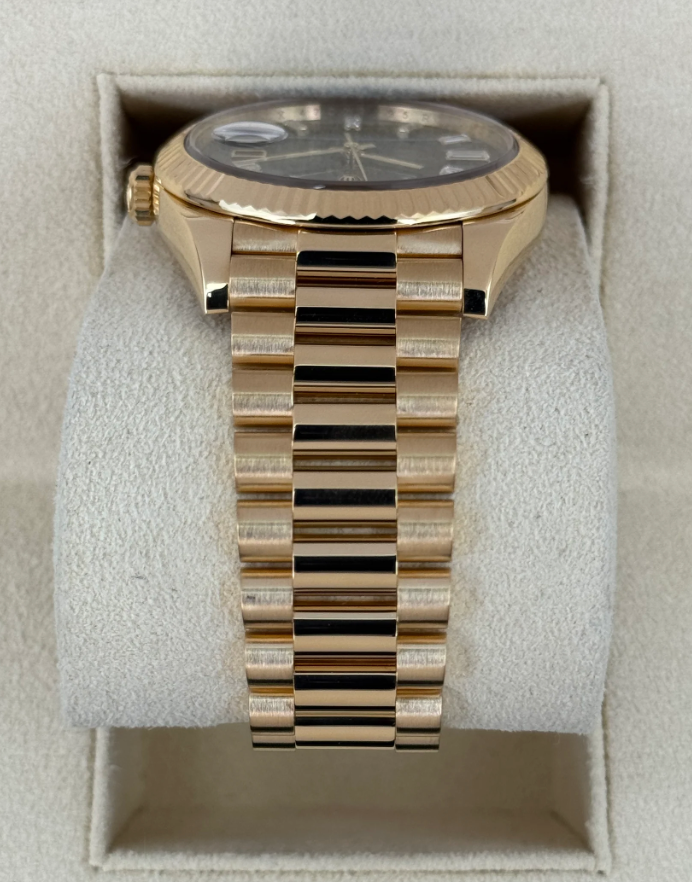 Day-Date Assembled 40mm 228238 Yellow Gold Black Onyx Diamond Dial